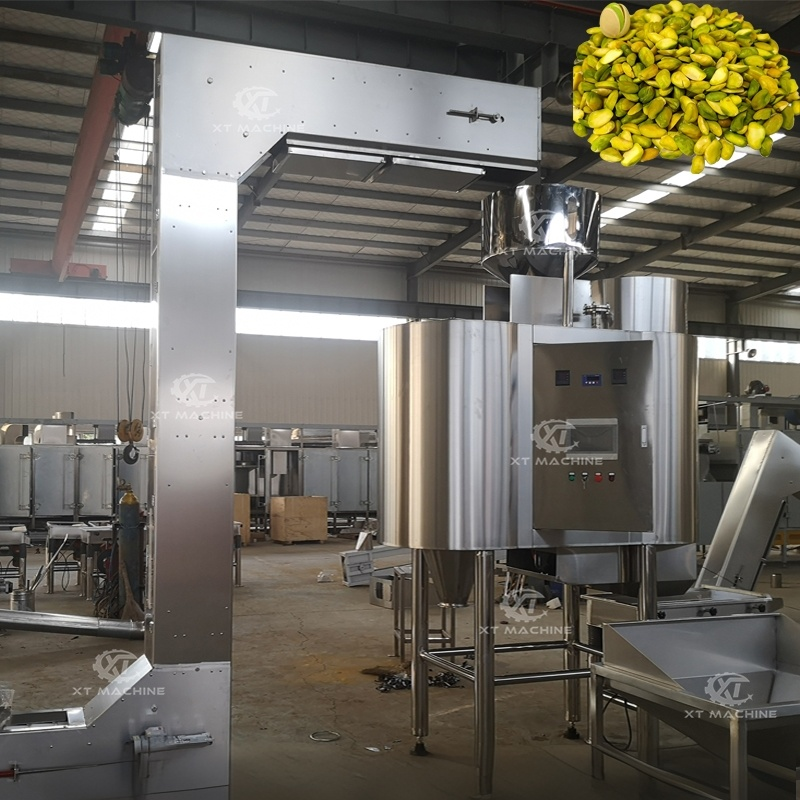 Red Skin Peanut Blanching Machine, Hazelnut Peeler with Loading and Discharging System
