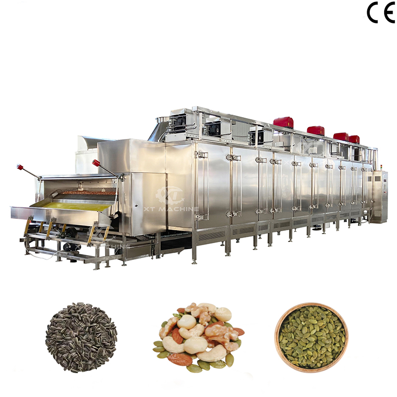 Powerful Cooling Energy-Saving Continuous Sunflower Seeds Roaster Cashew Nut Roaster