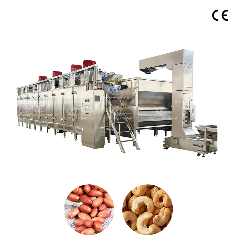 Fully Automatic Peanut & Cashews Roasting Machine,300kg/h‑2000kg/h, Roaster for Almond and Sesame Seeds