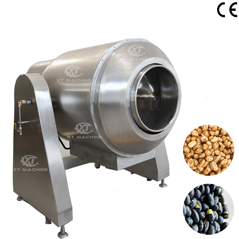 Commercial Use Sugar Coating and Heating Machine SS304 Drum Roasting Machine