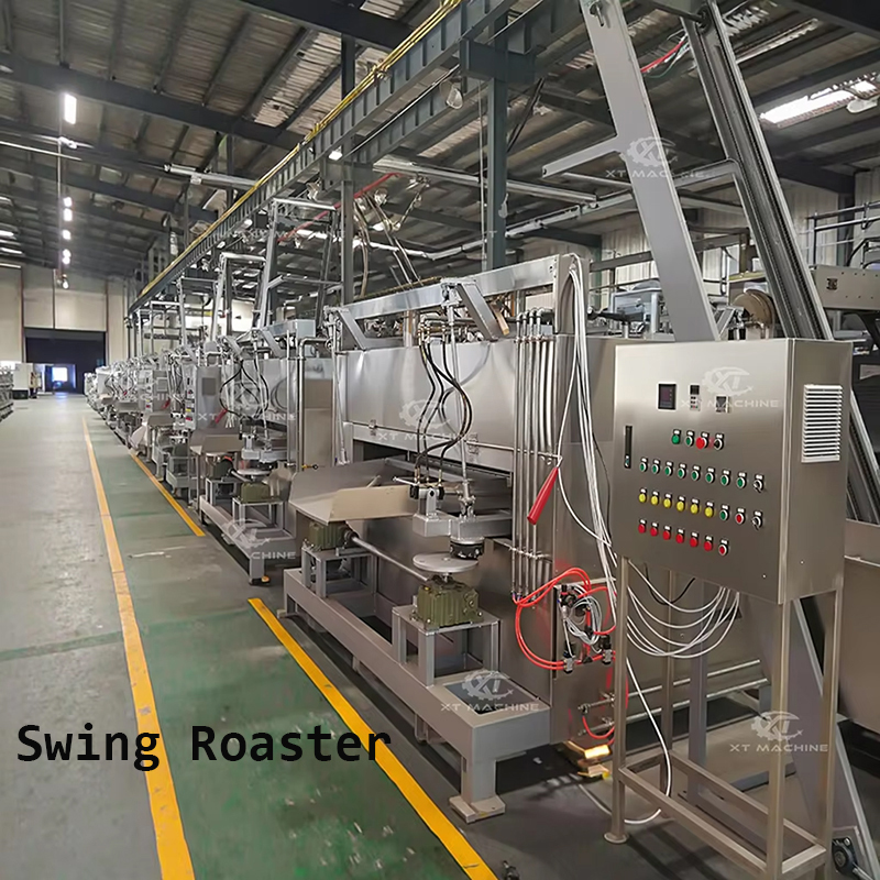 Coated Macadamia Nuts Swing Roaster Fish-Skin Peanut Swing Oven