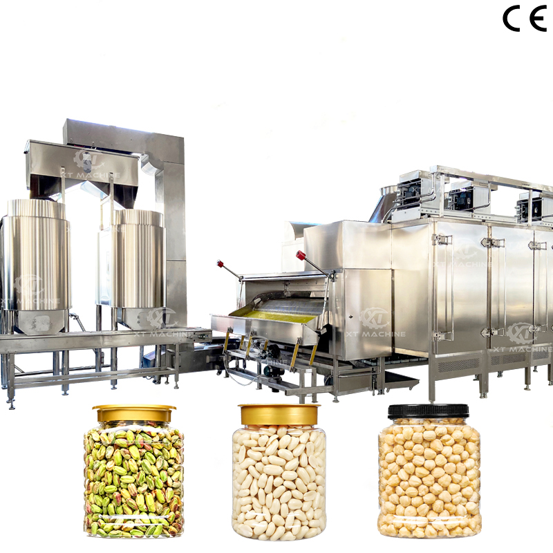 Food Grade Whole-Kernel Blanched Peanut Production Line Blanched Hazelnut Processing Plant