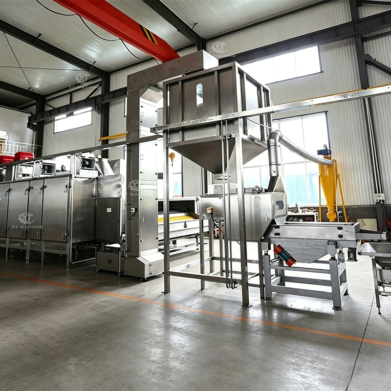 Split Peanut Peeling & Blanching Machine SS304 for Peanut Processing Plants