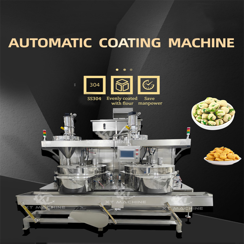 Coated Peanut Burger Making Machine Seaweed Cashews Coating Machine