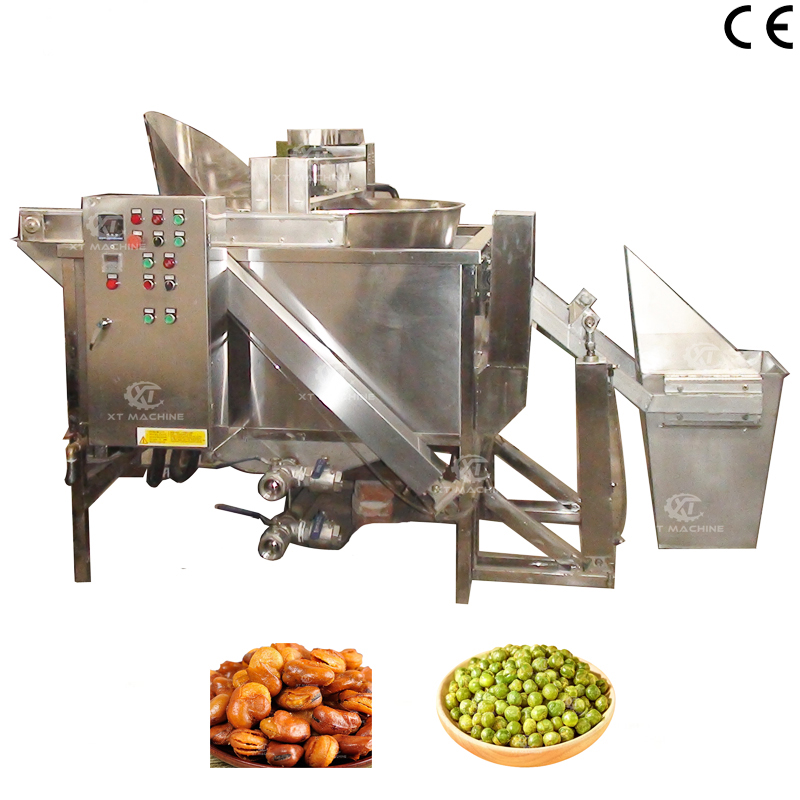 Commercial Deep Fryer Puffed Food Snacks Batch Frying Machine