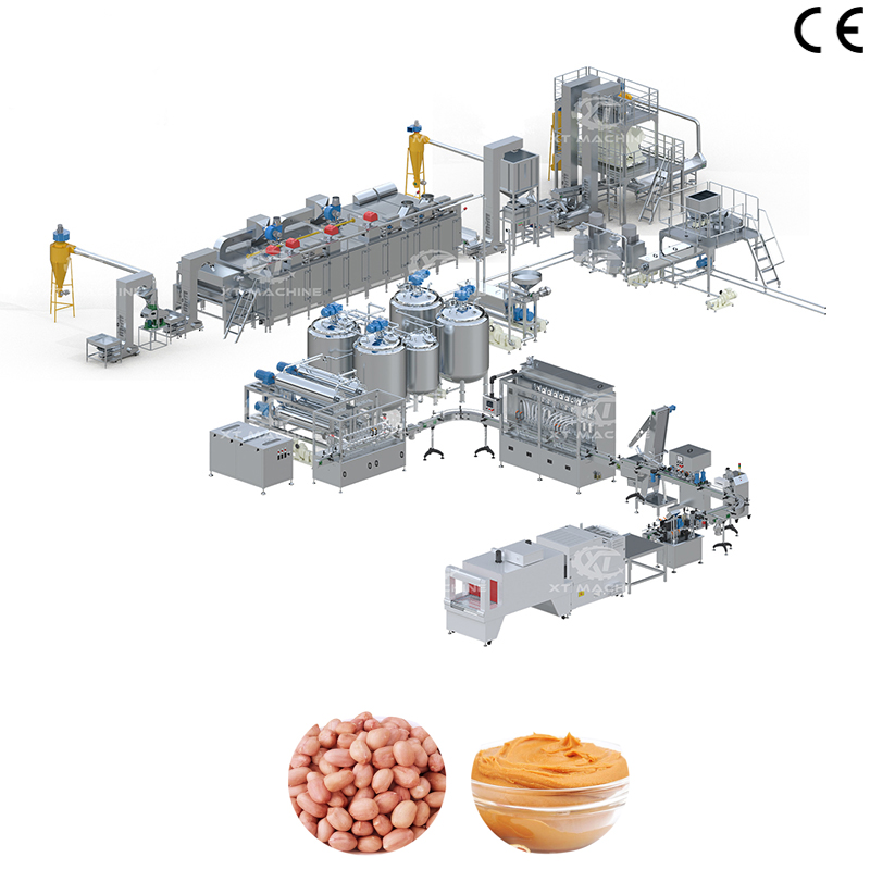 Crispy Peanut Butter Production Line Cashew Nuts Butter Making Machine