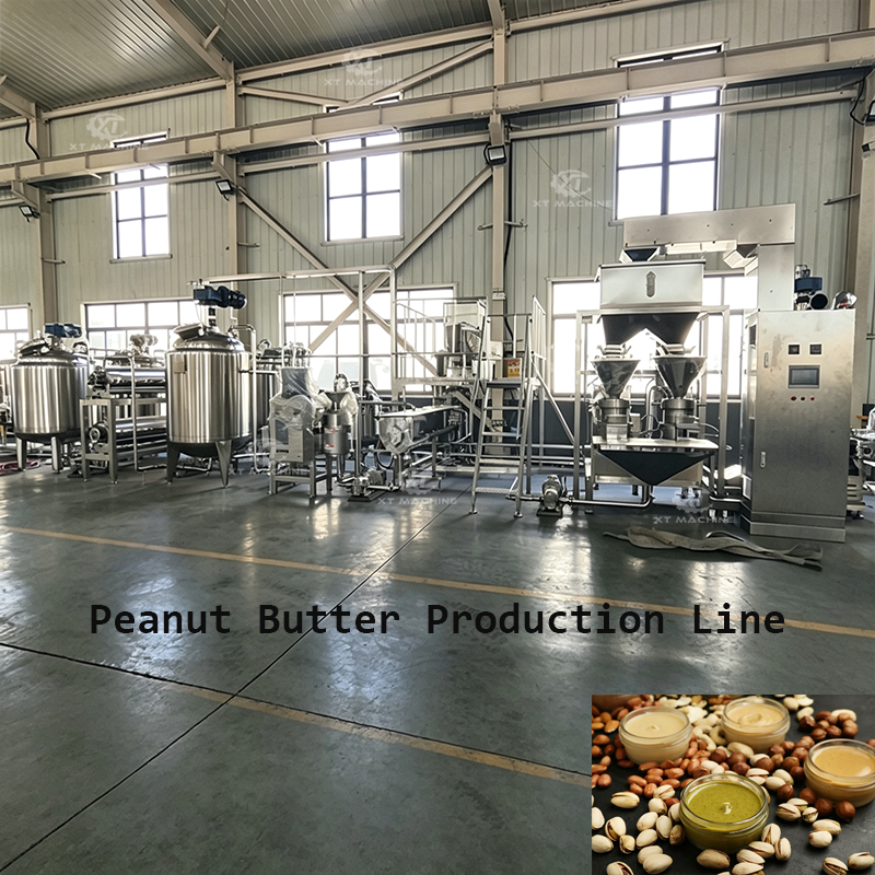 Crispy Peanut Butter Production Line Cashew Nuts Butter Making Machine