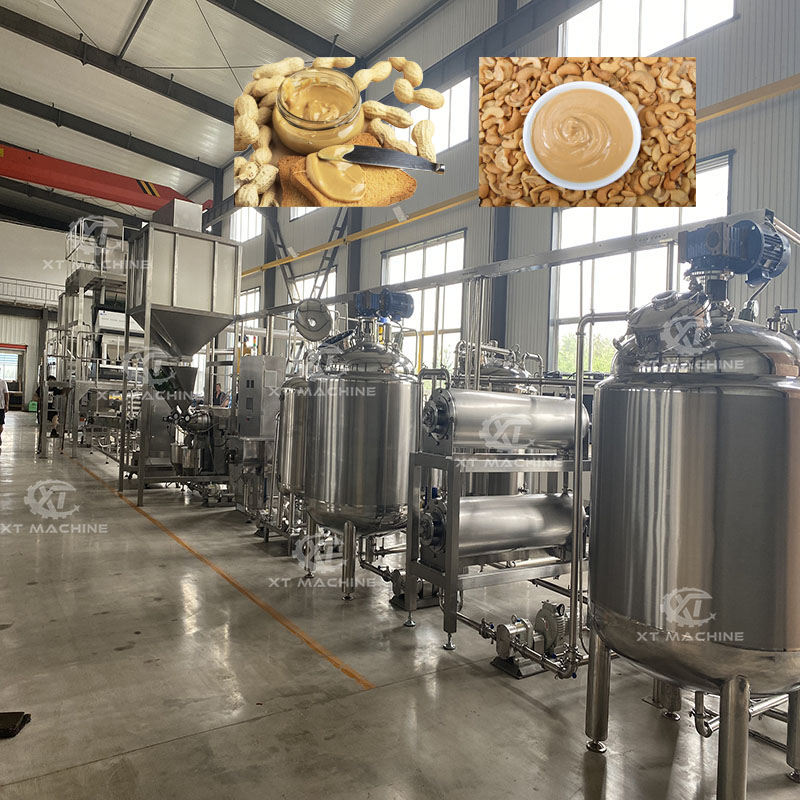 Crispy Peanut Butter Production Line Cashew Nuts Butter Making Machine