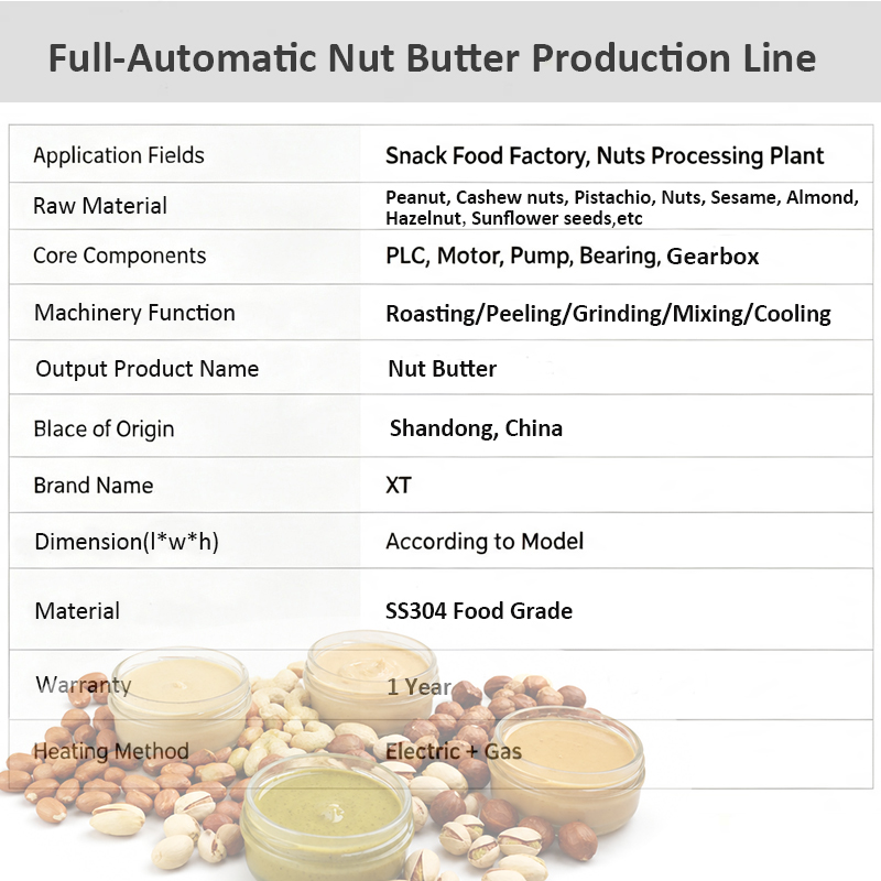 Crispy Peanut Butter Production Line Cashew Nuts Butter Making Machine